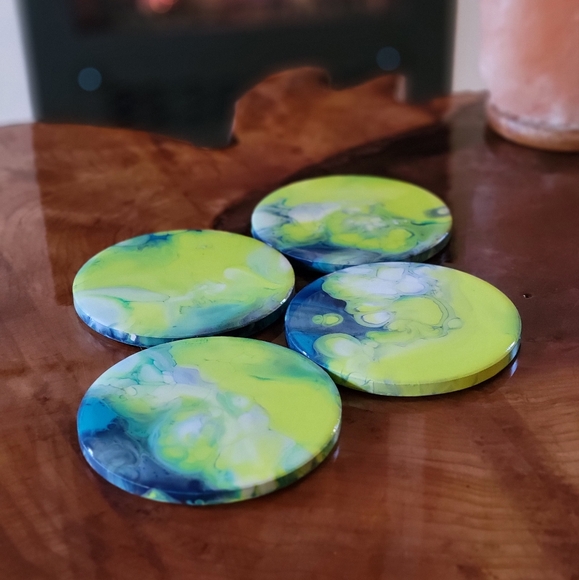 Abstract Art Coaster Set - Picture 1 of 8